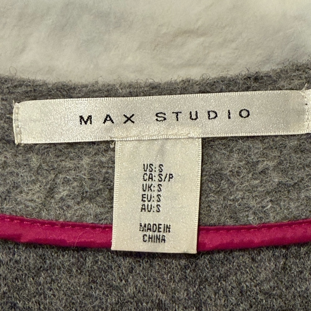 Max Studio Multicolor Open Front Cardigan - Picture 5 of 6